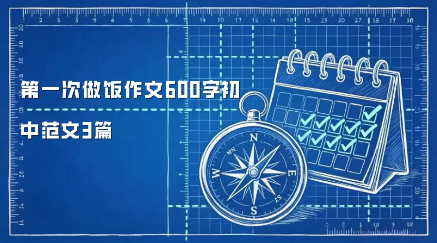 第一次做饭作文600字初中范文3篇