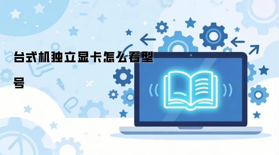 台式机独立显卡怎么看型号