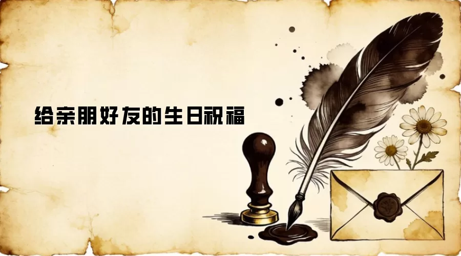 给亲朋好友的生日祝福