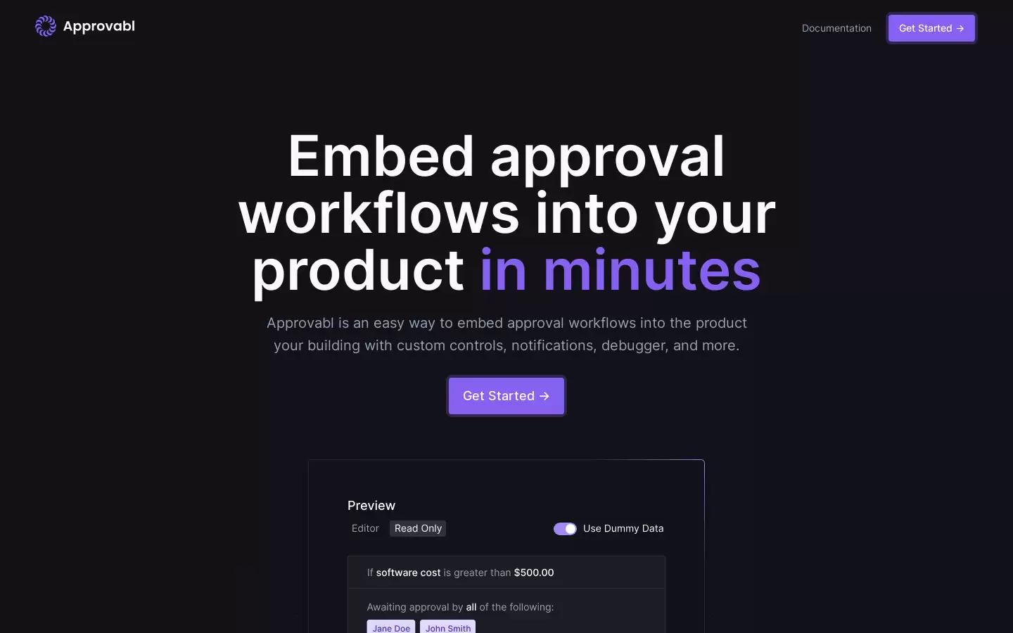Approvabl : 在几分钟内将批准工作流程嵌入您的产品
