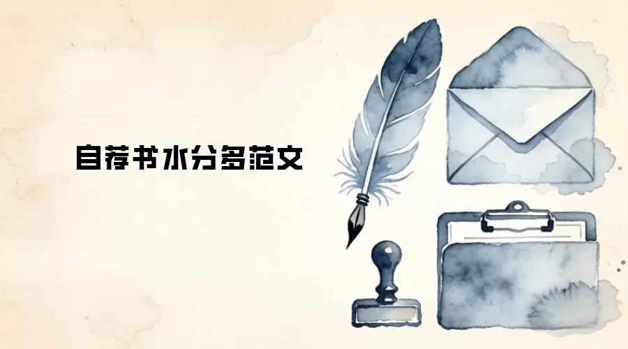 自荐书水分多范文