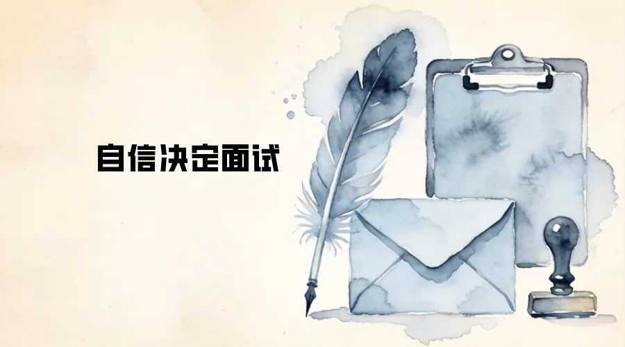 自信决定面试