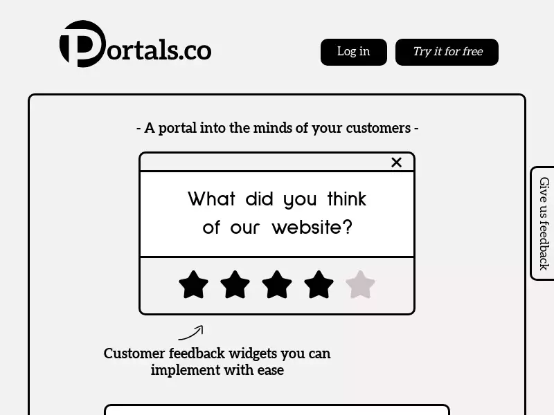 Portals.co : AI驱动的客户反馈工具