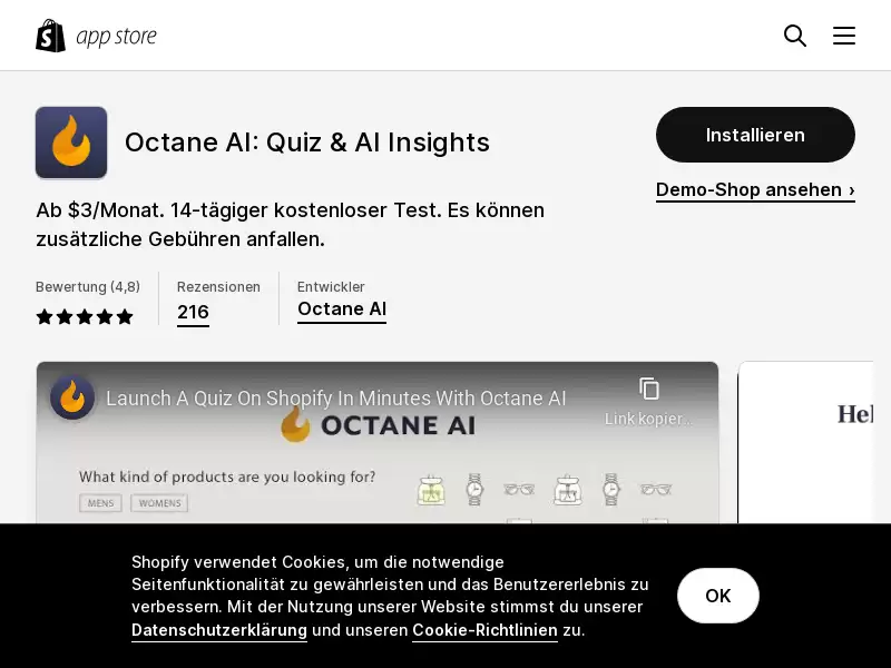 Octane AI : 智能聊天机器人，提升客户互动
