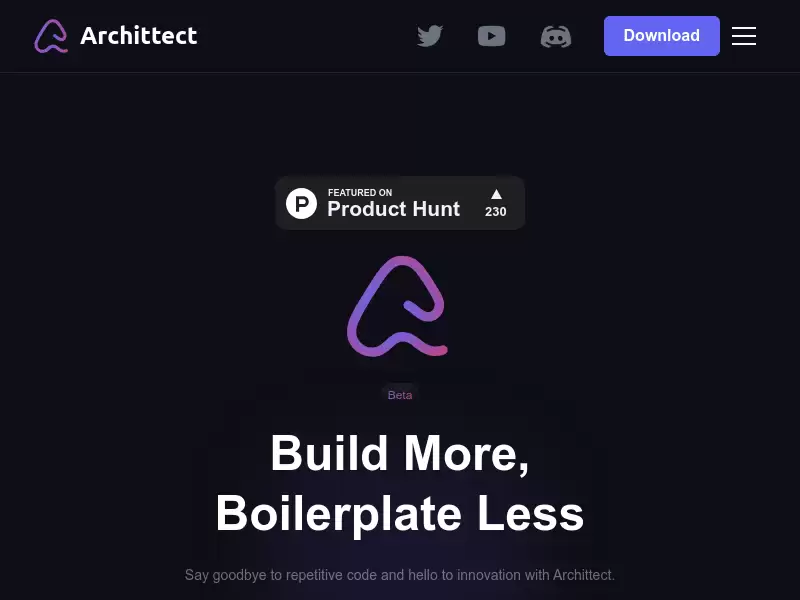 Archittect : 一键生成代码工具