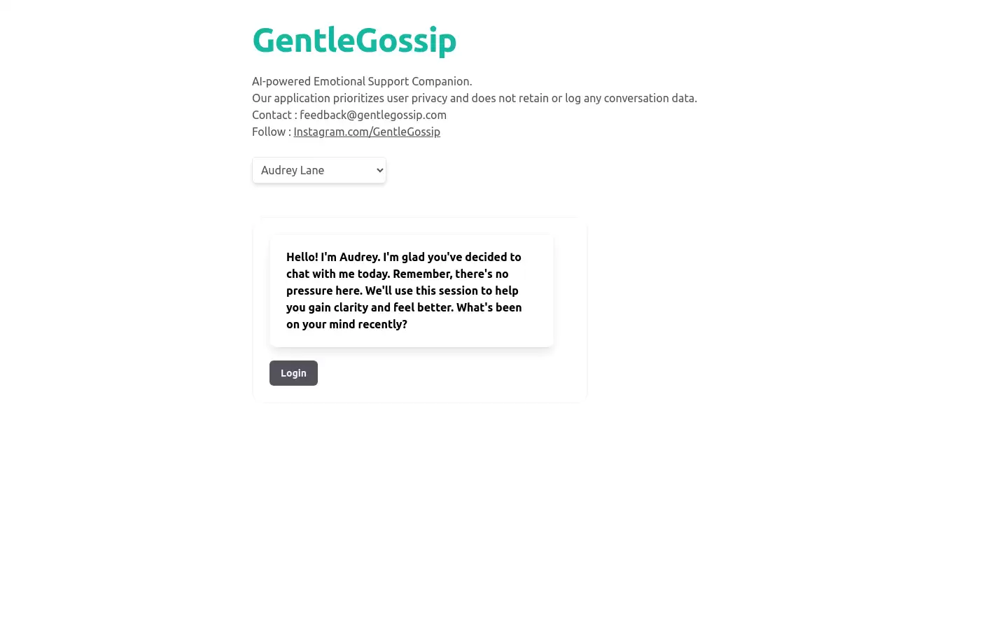 GentleGossip : AI情感支持伴侣，保护用户隐私