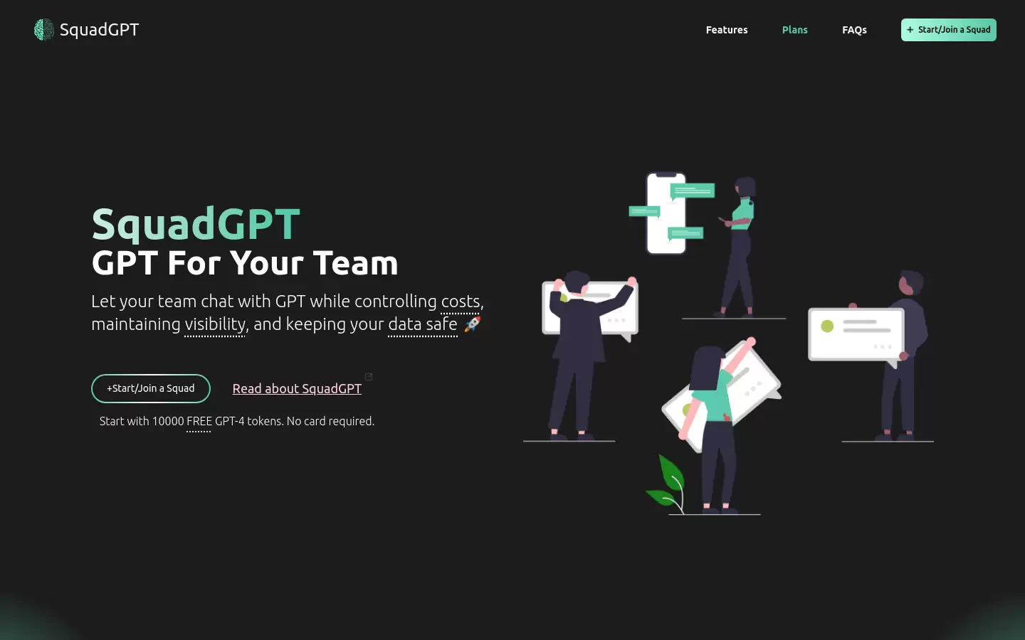 SquadGPT : 团队聊天AI，控制成本，保护数据