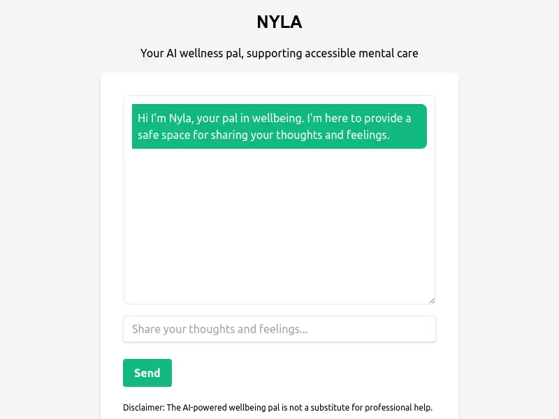 Nyla AI : 你的AI心理健康伙伴