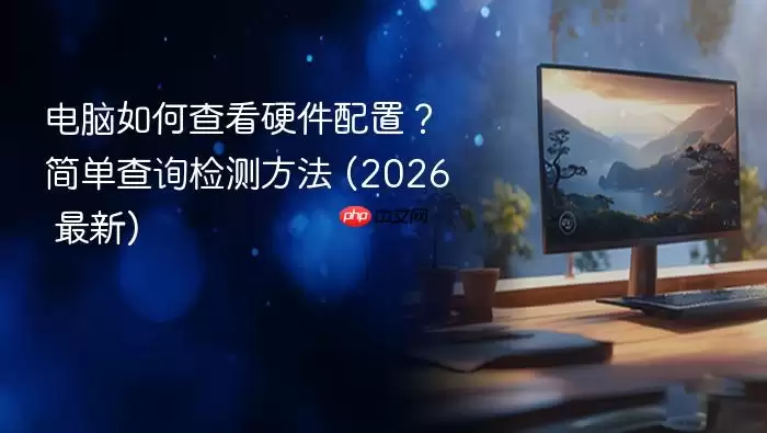 电脑如何查看硬件配置？简单查询检测方法 (2026 最新)
