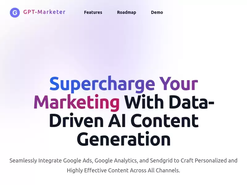 GPT-Marketer : 数据驱动的AI内容生成，超级充实您的营销