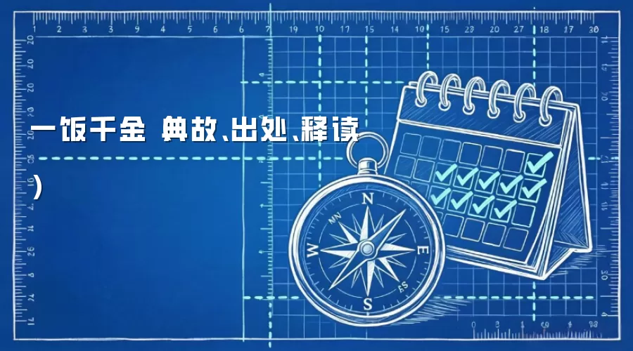 一饭千金（典故、出处、释读）