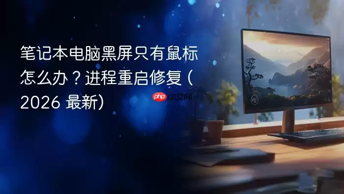 笔记本电脑黑屏只有鼠标怎么办？进程重启修复 (2026 最新)