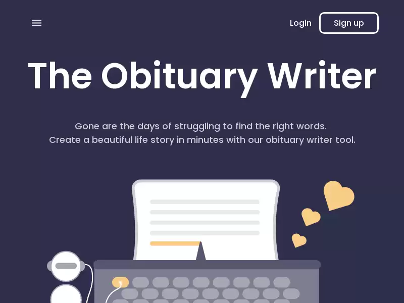 The Obituary Writer : 让你在几分钟内撰写出美丽的讣告