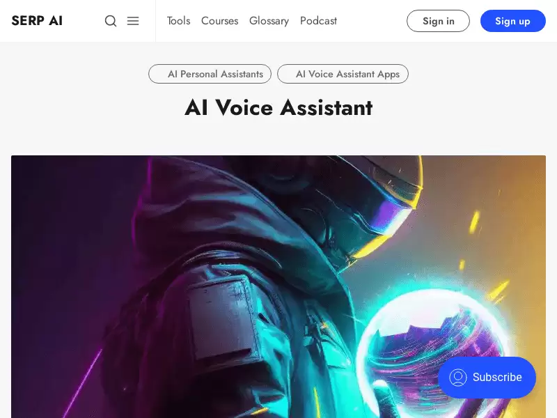 Ai voice assistant : 人工智能SEO工具，提升网站排名