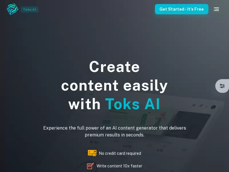 Toks : 用人工智能快速创建内容