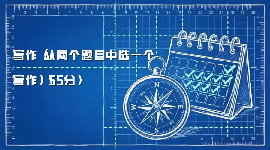 写作（从两个题目中选一个写作）（55分）