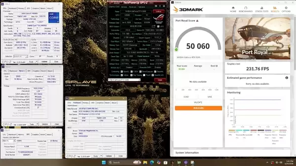Port Royal首次破5万！ROG夜神 RTX 5090凡尔赛时刻：我还没用双接口 世界纪录就到手了