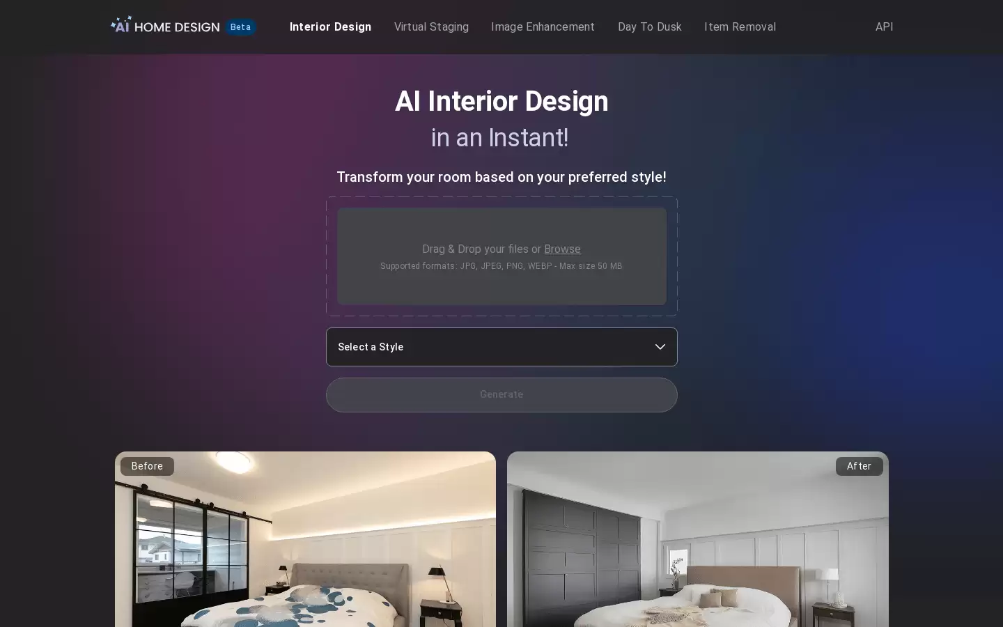 AI HomeDesign : AI室内设计，定制个人风格，轻松改造空间！
