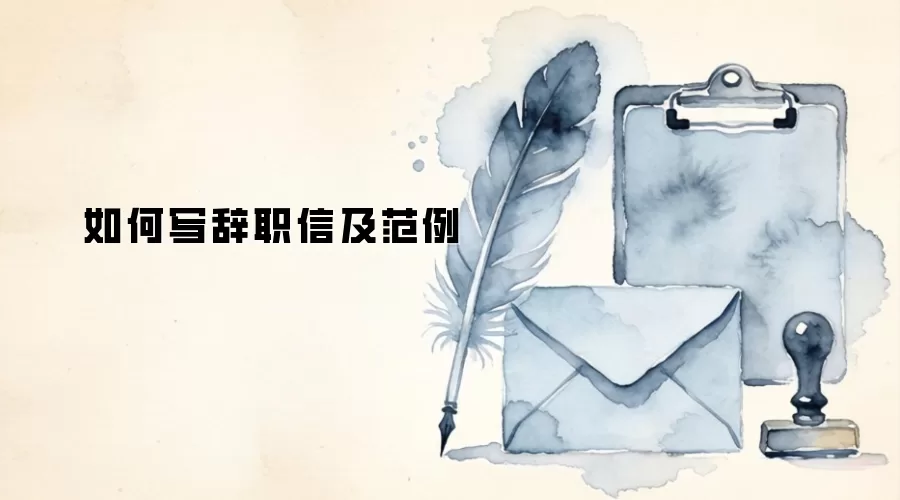 如何写辞职信及范例