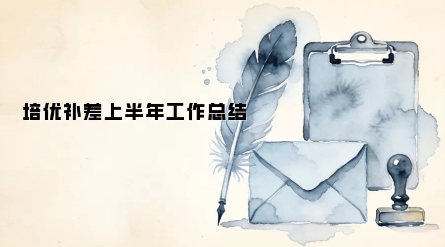 培优补差上半年工作总结