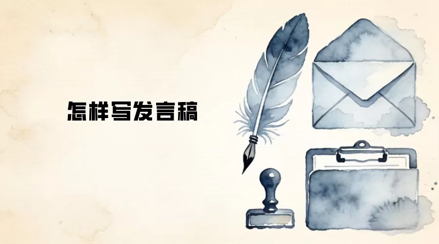 怎样写发言稿