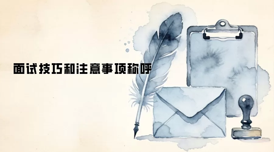 面试技巧和注意事项称呼
