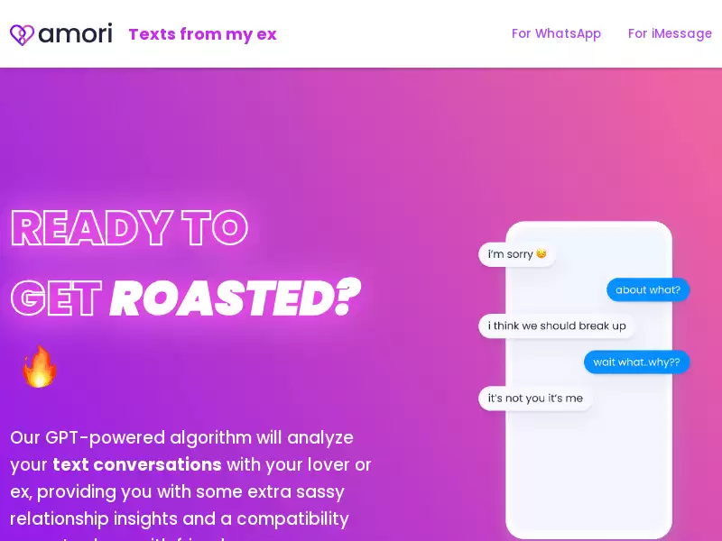 Amori : AI 恋爱助手，和你的前任聊天