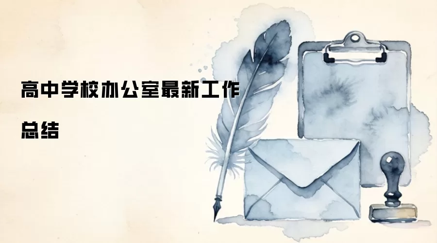 高中学校办公室最新工作总结