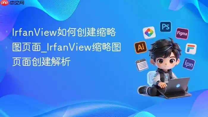 irfanview如何创建缩略图页面_irfanview缩略图页面创建解析