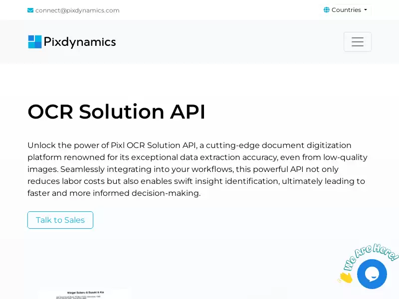 OCR Solution : OCR解决方案API 