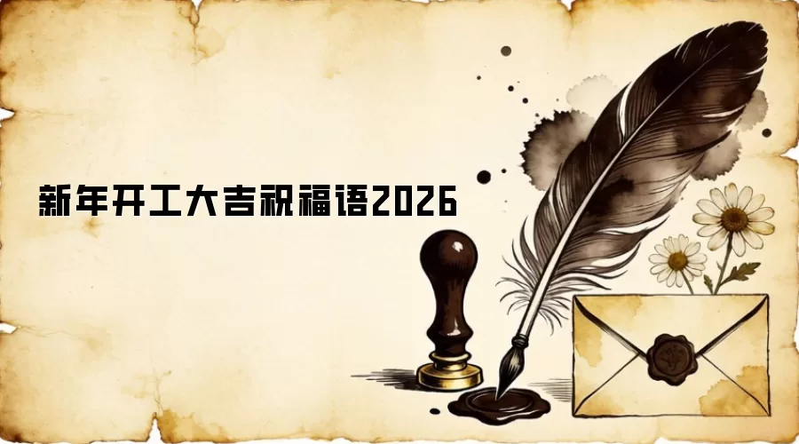 新年开工大吉祝福语2026