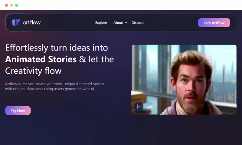 Artflow.ai-基于人工智能的AI虚拟人视频生成平台
