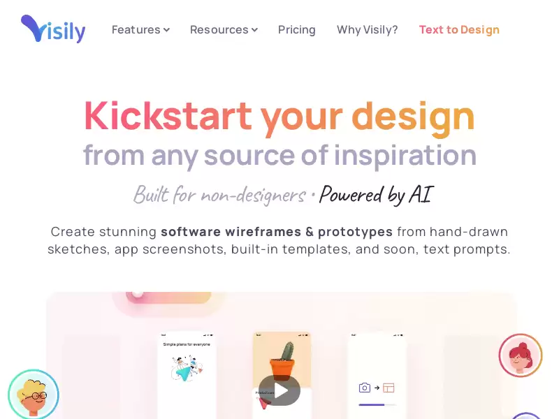 Visily : AI驱动的线框图和设计工具