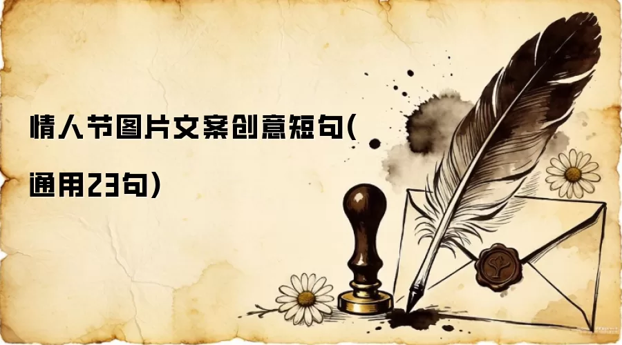 情人节图片文案创意短句(通用23句)