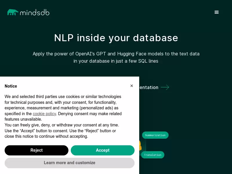 MindsDB : 在数据库环境中通过单一接口应用OpenAI GPT和Hugging Face等NLP模型对文本数据进行处理