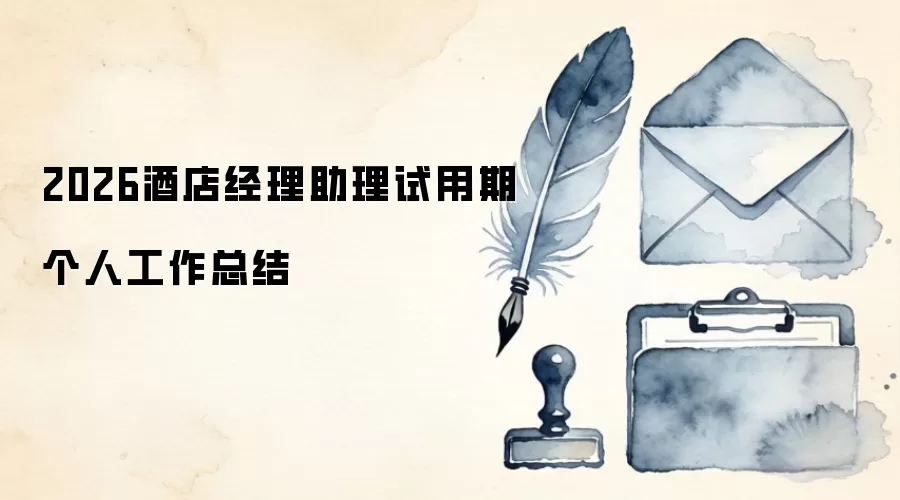 2026酒店经理助理试用期个人工作总结