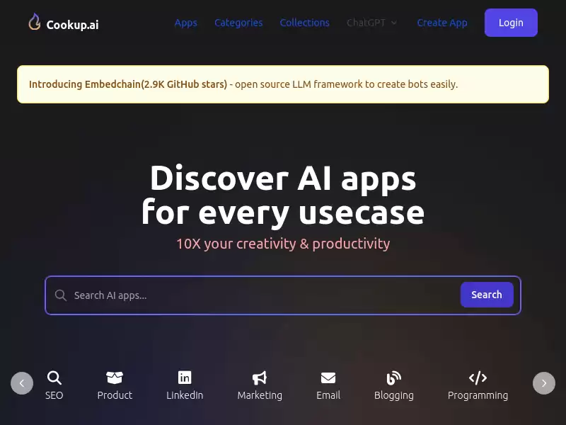 Cookup.ai : AI应用发现平台