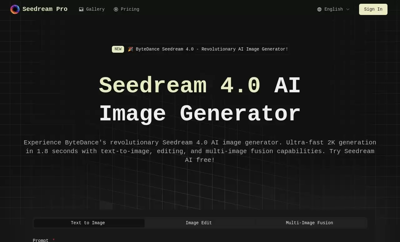 Seedream Pro-字节跳动 Seedream 4.0 AI 图像生成器 