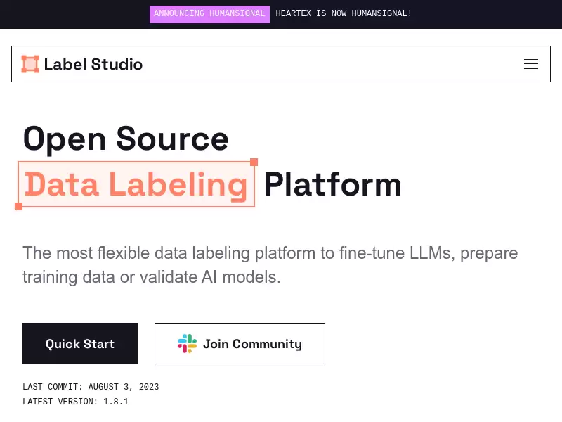 Label Studio : 开源数据标注工具