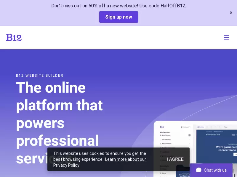 B12.io : 专业服务网站建设
