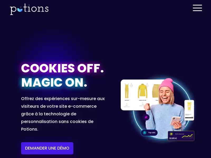 Potions : 无cookie个性化解决方案