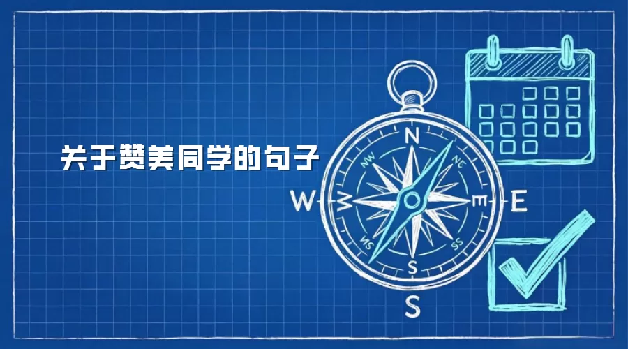 关于赞美同学的句子