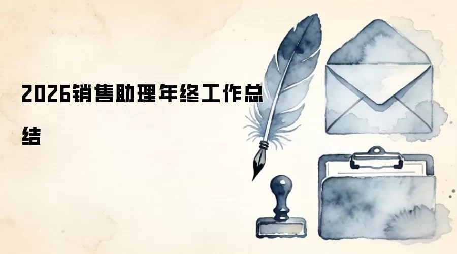 2026销售助理年终工作总结