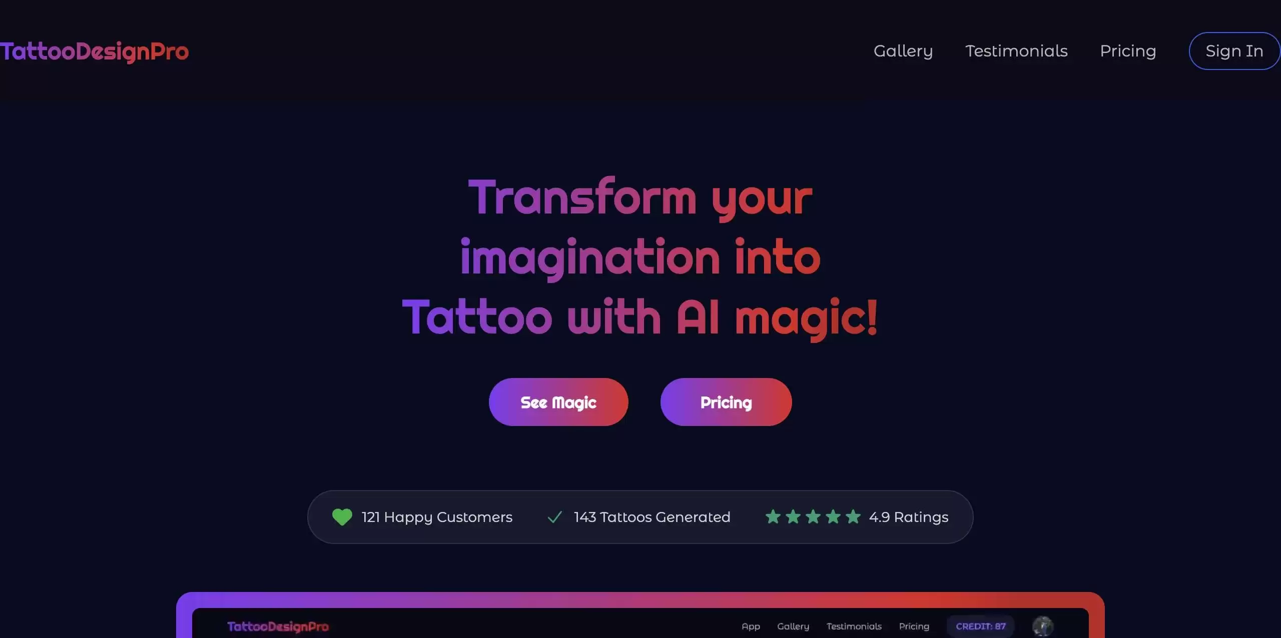 TattooDesignPro-用AI魔法打造专属纹身