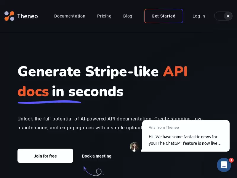 Theneo : AI 助力的 API 文档工具