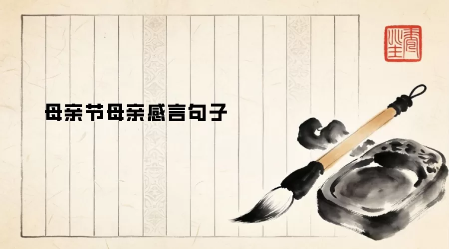 母亲节母亲感言句子