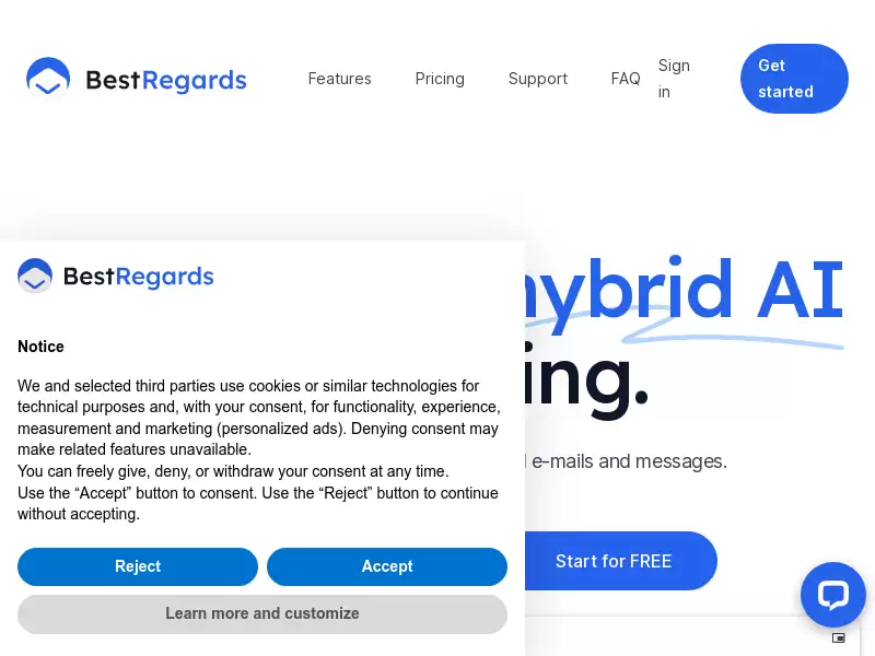 BestRegards AI : 智能回复，提高工作效率