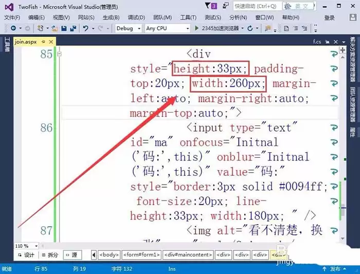 VisualStudio网页怎么插入验证码标签