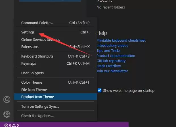 vscode空窗怎么关闭