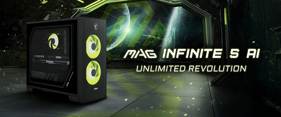 微星推出第二代 MAG Infinite S AI 游戏 PC 整机：至高酷睿 Ultra 7 265 处理器、RTX 5070 Ti 显卡